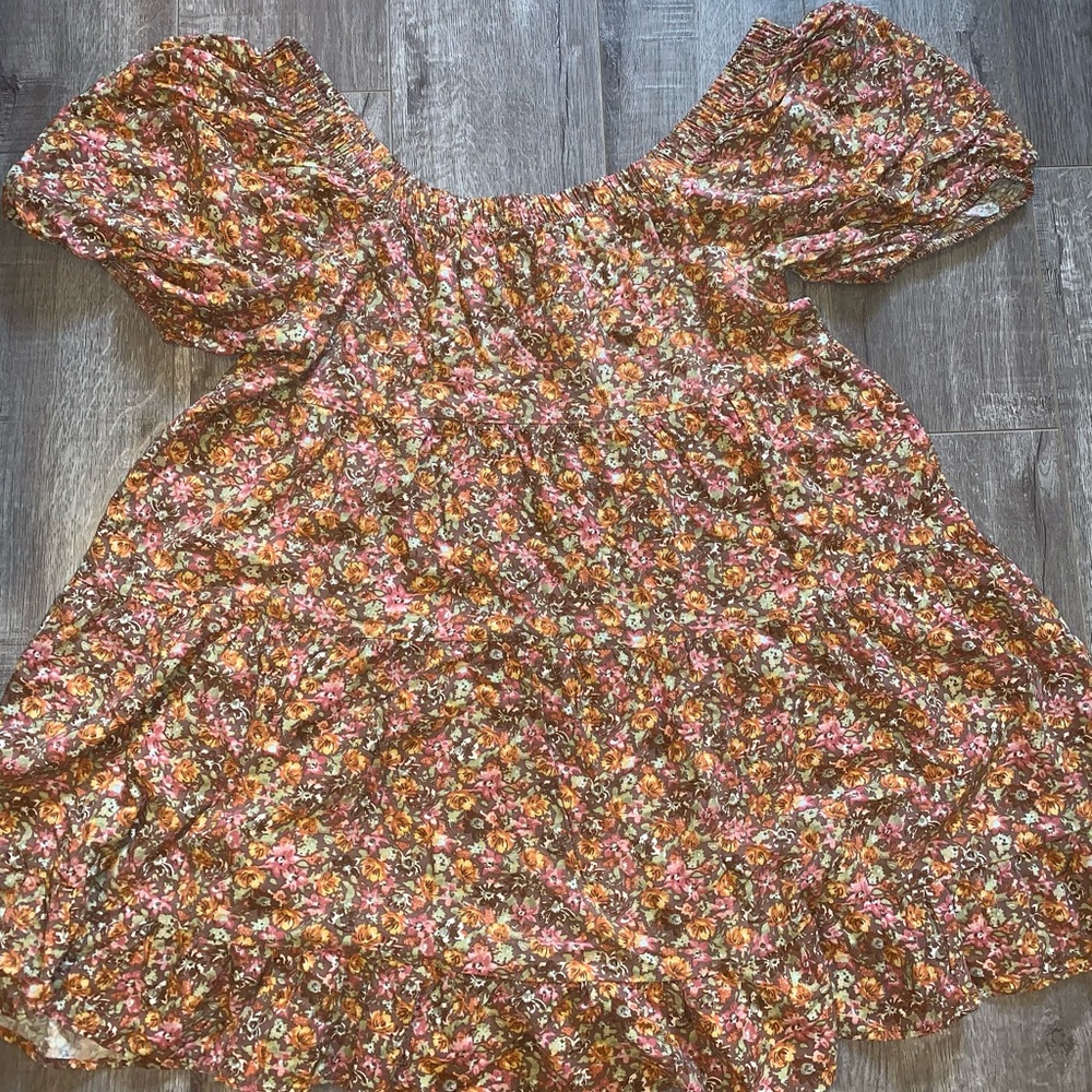 Over the shoulder summer dress